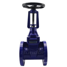 Bundor 2 inch 6 inch soft seal EPDM seated ductile iron flanged gate valve price